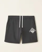 Roots Beaver Canoe Sweatshort 8 Inch in Raven