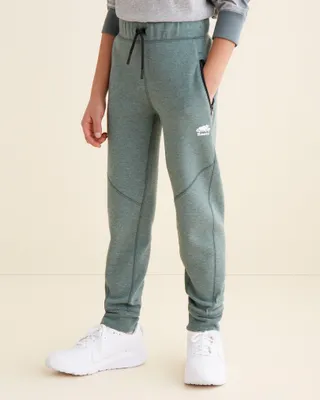 Roots Boy's Active Journey Jogger Pants in Balsam Green Mix