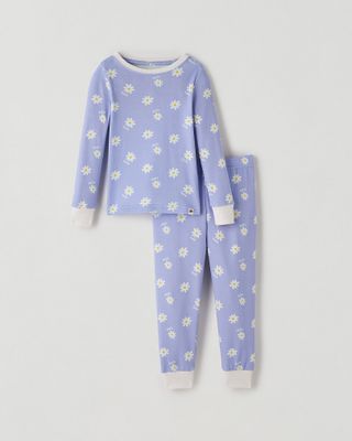 Roots Toddler Nature Pajama Set in Blue Lavender