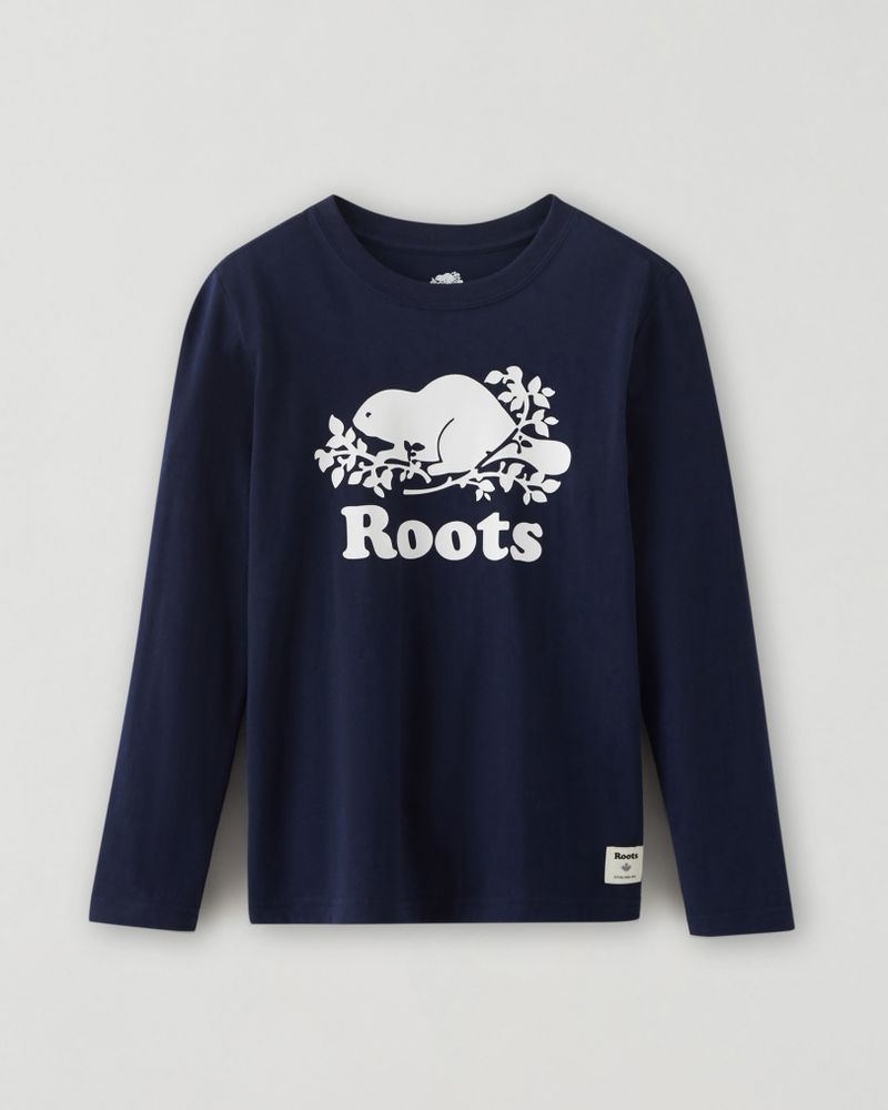 Roots Kids Original Cooper Beaver T-Shirt in Navy Blazer | Bramalea City  Centre