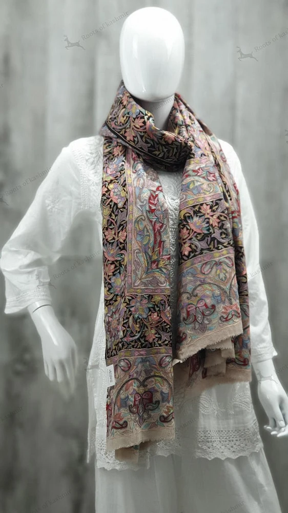 Pure Pashmina Kalamkari Shawl (ONE OF A KIND