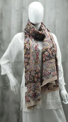 Pure Pashmina Kalamkari Shawl (ONE OF A KIND