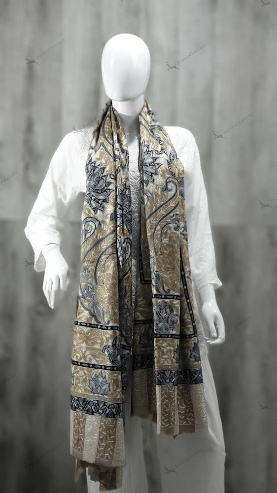 Pure Pashmina Kalamkari Shawl (ONE OF A KIND) extra large