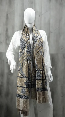 Pure Pashmina Kalamkari Shawl (ONE OF A KIND) extra large