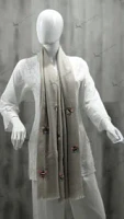 Cashmere Honey Bees Stole/Shawl Hand embroidered