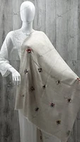 Cashmere Honey Bees Stole/Shawl Hand embroidered