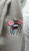 Cashmere Honey Bees Stole/Shawl Hand embroidered