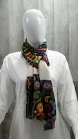 Cashmere Horse White Shawl