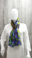 Cashmere Irises Scarf