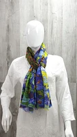 Cashmere Irises Scarf