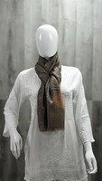 Marble Paint on Cashmere Stole Scarf