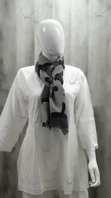 Wool & Silk Panda Stole
