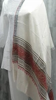 Pure Pashmina Stole Sozni Hand Embroidered calligraphy (ONE OF A KIND) Active