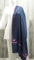 Pure Pashmina Stole Sozni Hand Embroidered (ONE OF A KIND