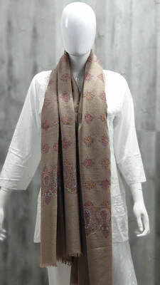 Pure Pashmina Towel with Sozni Work (ONE OF A KIND)