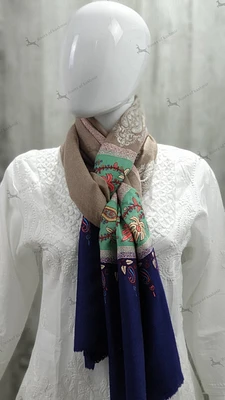 Pure Pashmina Shawl with Sozni hand embroidered