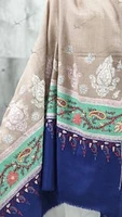 Pure Pashmina Shawl with Sozni hand embroidered