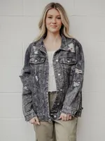 Anika Distressed Denim Jacket