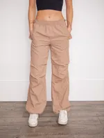 Olive Parachute Pants