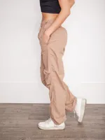 Olive Parachute Pants