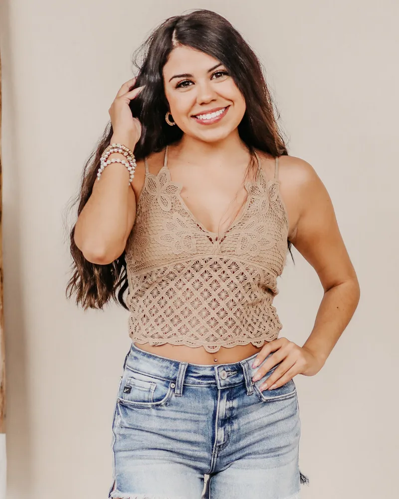 Maggie Crochet Crop Top