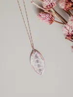 Patterned Leaf Necklace