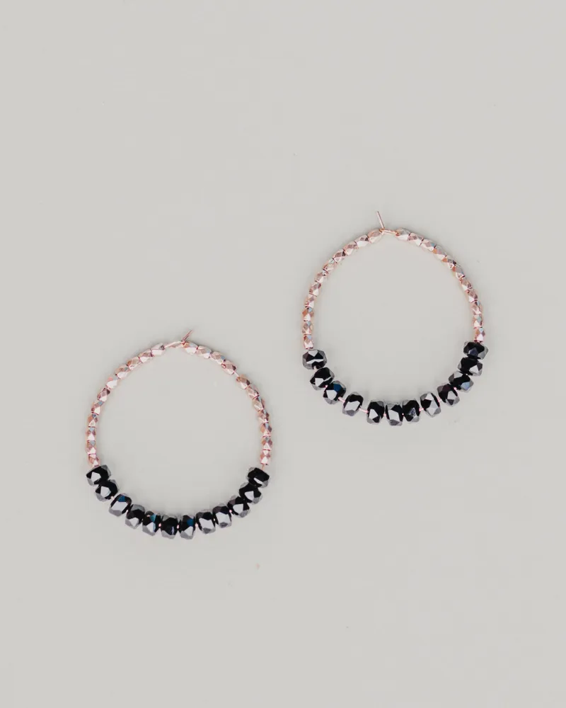 Hoop Beaded Earrings