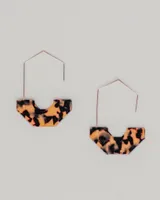 Geometric Half Moon Earrings