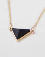 Geo Triangle Stone Necklace