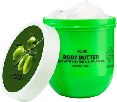 Lovery Olive Body Butter - Ultra Hydrating Shea Butter Body Cream