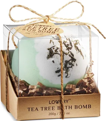 Lovery Tea Tree Bubble Bath Bomb, 7oz Handmade Body Care Bath Fizzy