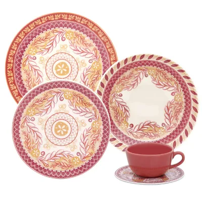 Oxford Unni Etna 30 Pieces Dinnerware Set Service for 6
