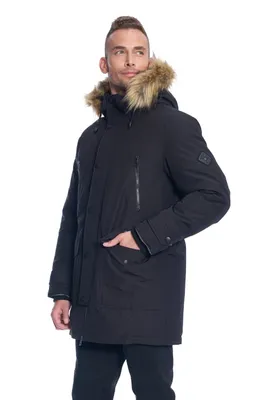 Alpine North Men's Vegan Down Drawstring Winter Jacket