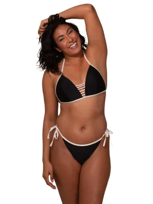 Byron Bay Ebony Molded Triangle Bikini Top
