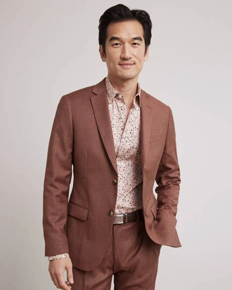 Slim-Fit Paprika Suit Blazer