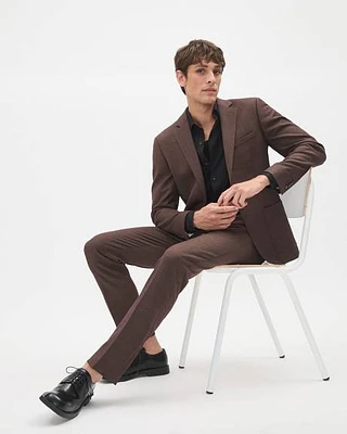 Slim-Fit Knit-Like Suit Pant