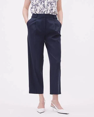 Twill Mid-Rise Tapered-Leg Pant