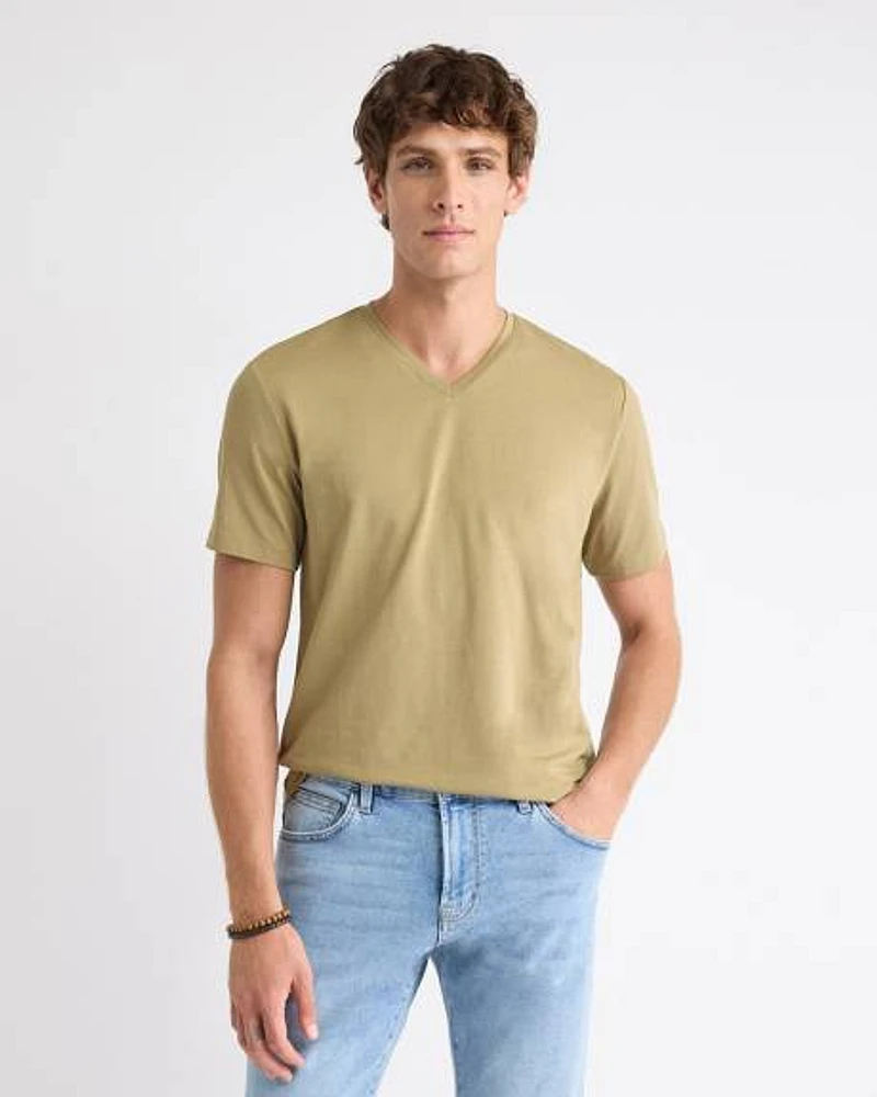 Solid Supima (R) Cotton V-Neck T-Shirt