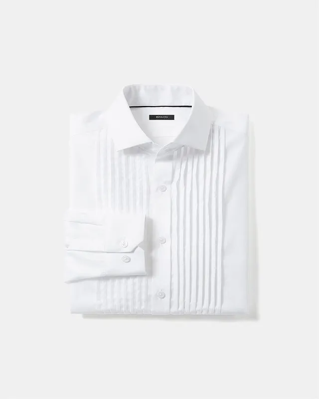 Slim Fit Roll-Up Short Sleeve Dress Shirt