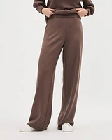 Mid-Rise Wide-Leg Scuba Pant