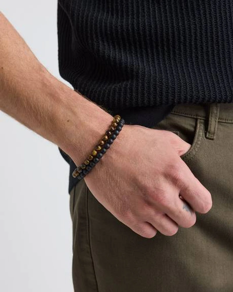 Bracelets avec Billes Oeil de Tigre