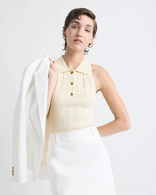 Ribbed Polo Tank