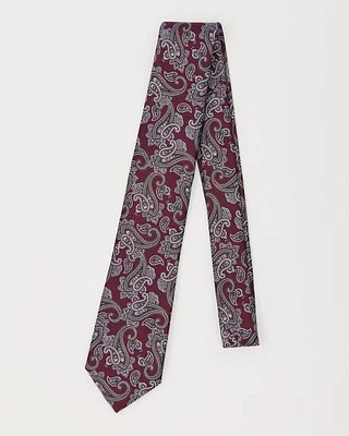 Regular Tie with Paisley Pattern