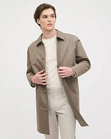 Classic Mackintosh Coat with Shirt Collar