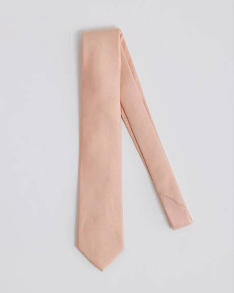 Linen-Blend Regular Tie