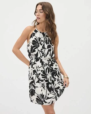 Sleeveless Halter-Neck Mini Dress