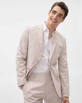 Slim-Fit Light Pink Suit Blazer