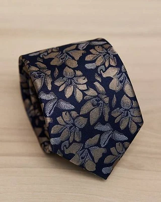 Regular Tie with Floral Pattern