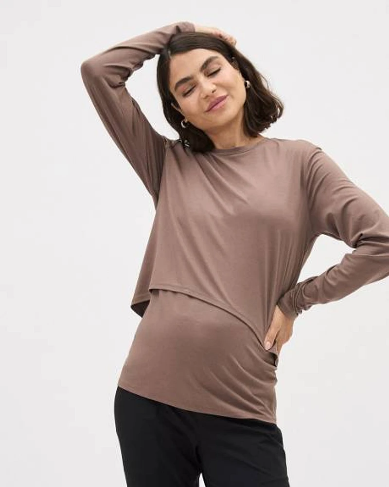 Long-Sleeve Nursing Tee