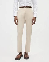 Slim-Fit Light Beige City Pant